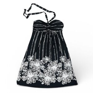 Minx Black and White Halter Dress- Small